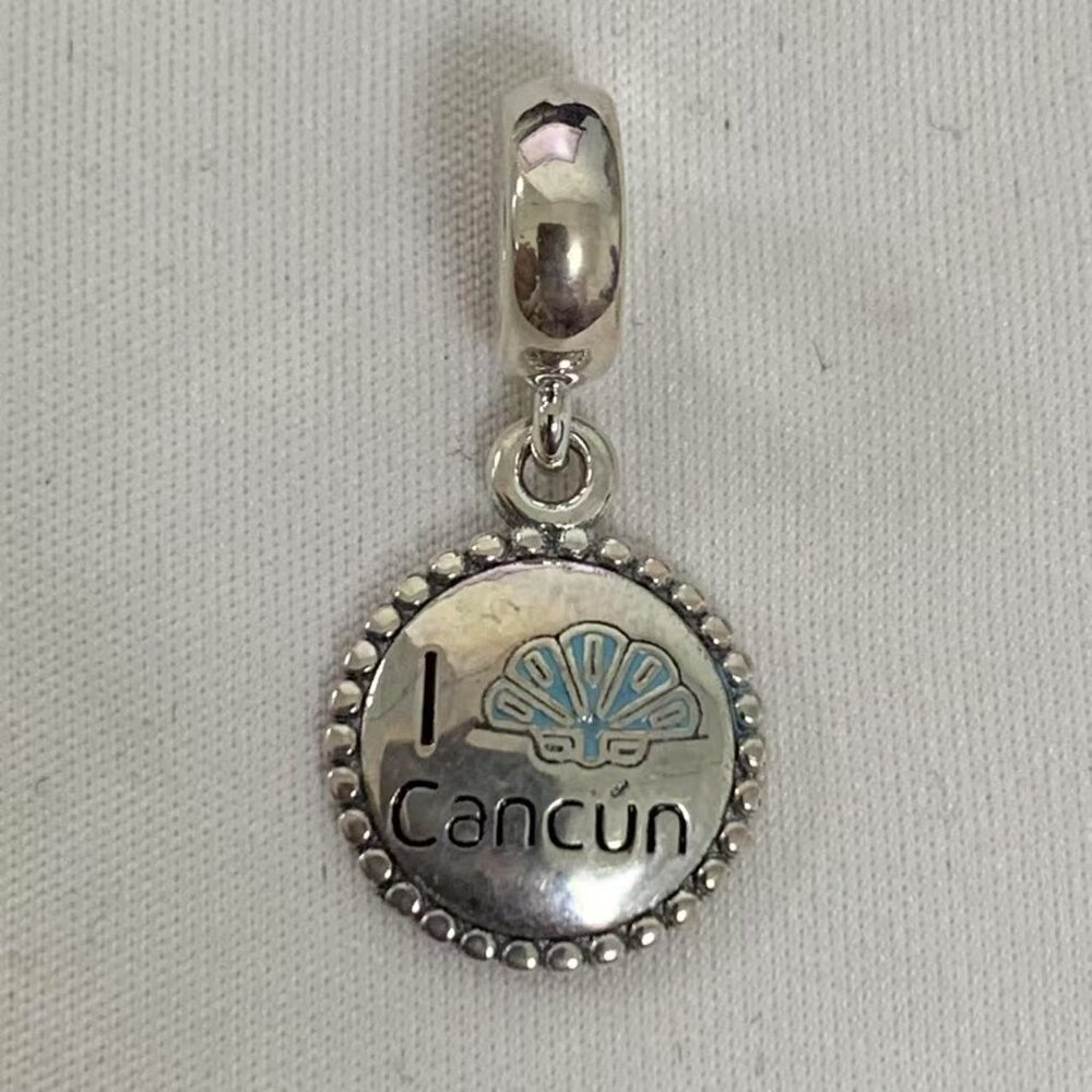Pandora I Love Cancun Exclusive  Charm, S925 Silver Jewelry